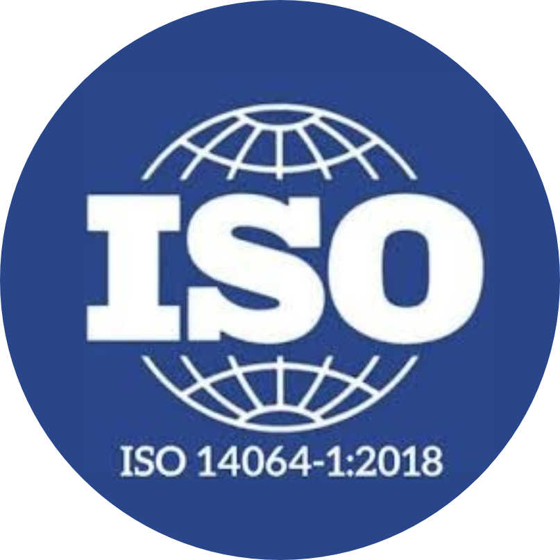ISO 14064-1:2018 certification badge